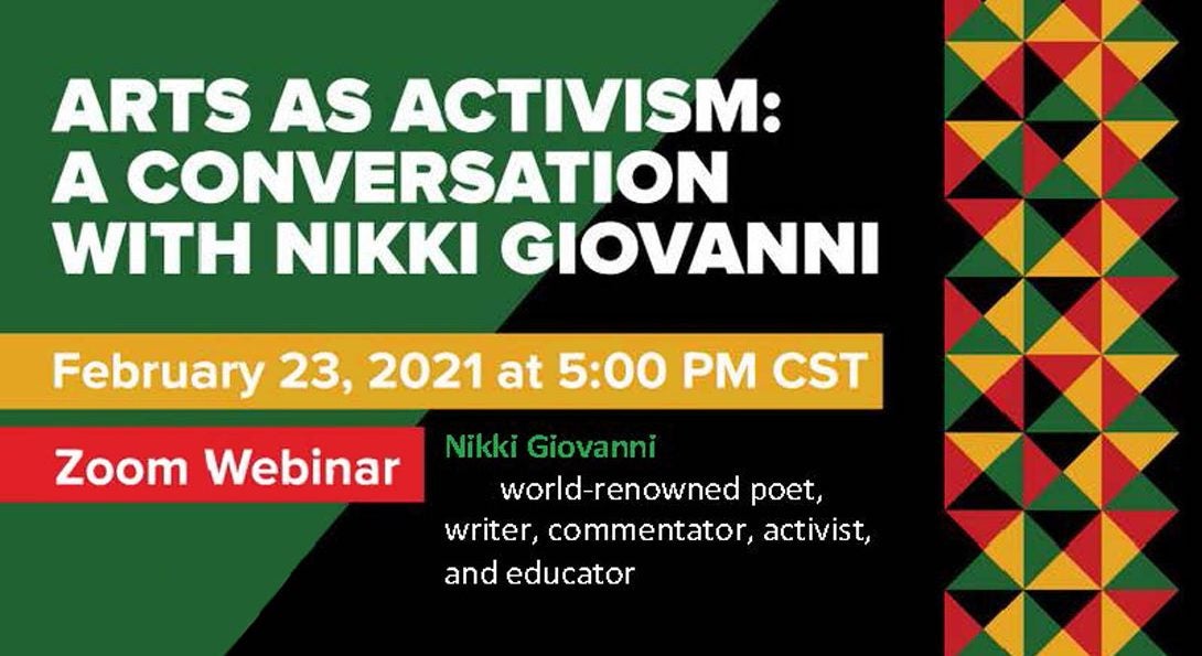 Nikki Givanni zoom webinar February 23, 2021